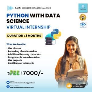 Python With Data Science 6 Months Virtual Internship